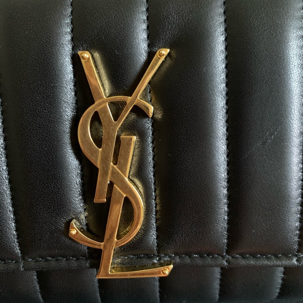 Saint Laurent Vicky Quilted Leather Long Wallet - Picture 14 of 14